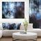Designart - Blue White Starry Fractal Sky - Abstract Art on Canvas